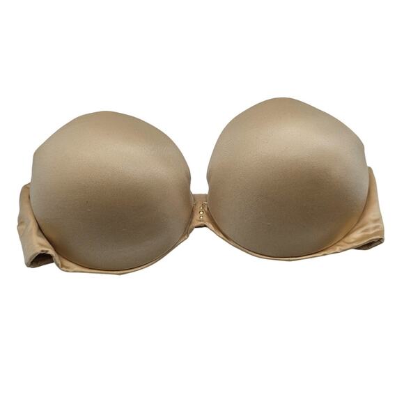 Self expressions by Maidenform Sz 34C Padded Push Up Strapless Bra Beige - Picture 1 of 5